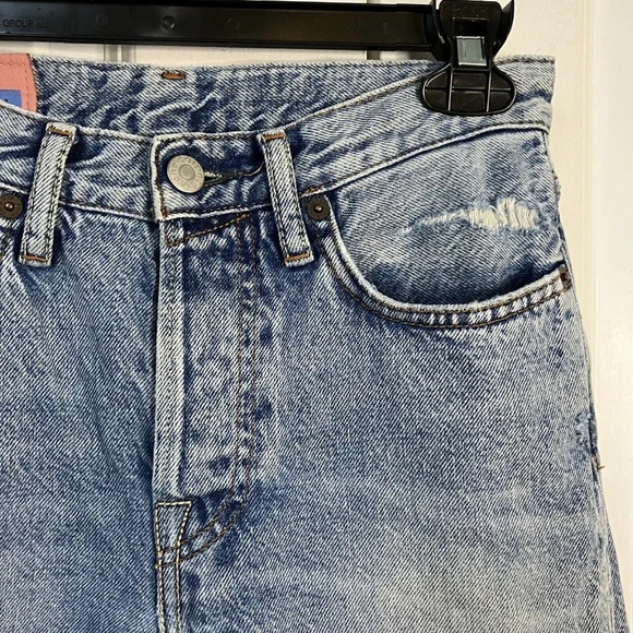 Acne Studios Bla Konst Stockholm 1997 Light Blue Trash Jeans 24" - Picture 2 of 8
